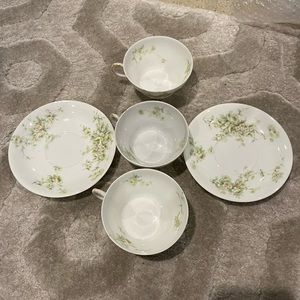 Theodore Haviland Limoges teacups and saucers